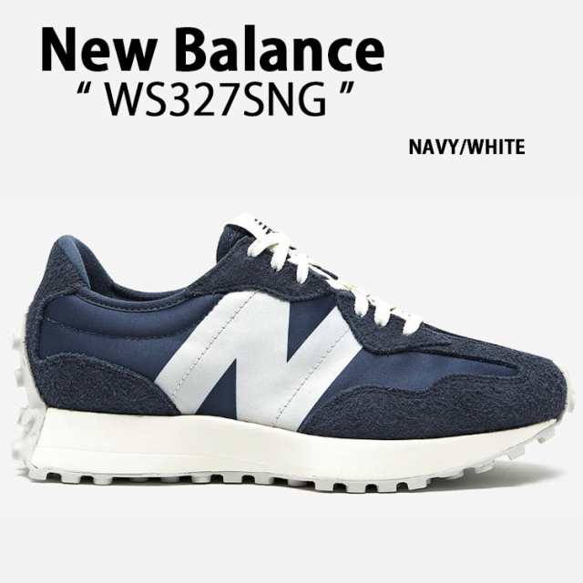 New Balance ニューバランス レディース スニーカー WS327SNG NAVY WHITE シューズ NewBalance327 ネイビー ホワイト スエード