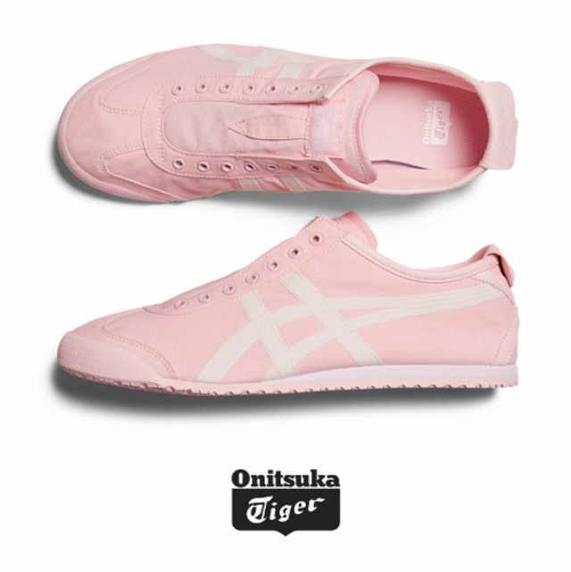 Onitsuka Tiger オニツカタイガー スニーカーMEXICO 66 SLIP-ON PINK WHITEメンズ レディース