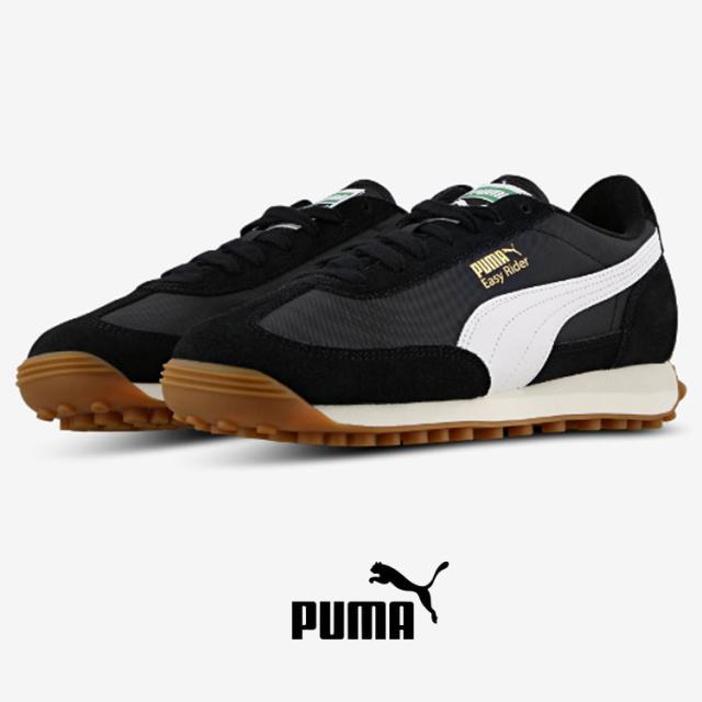 PUMA プーマ スニーカー EASY RIDER VINTAGE BLACK WHITE 399028-10 イージーライダー ヴィンテージ シューズ メンズ レディース 男性用 女性用_1