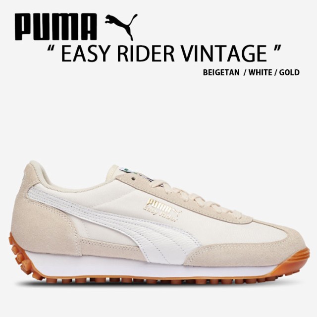 PUMA プーマ スニーカー EASY RIDER VINTAGE BEIGETAN WHITE GOLD 399028-18 イージーライダー ヴィンテージ シューズ メンズ レディース