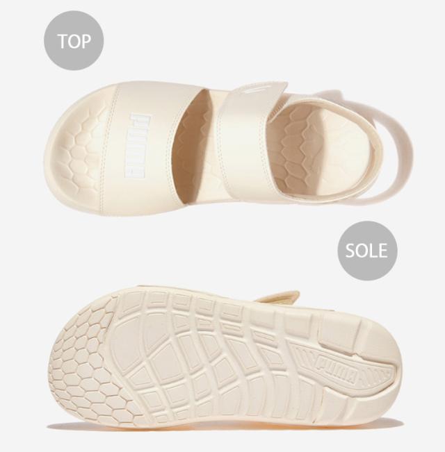 PUMA ピューマ サンダル SOFTRIDE SANDAL PURE IVORY WHITE ソフトライドサンダルピュア 象牙色 白いこと