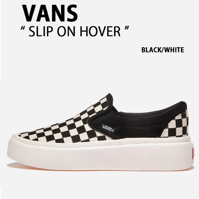 VANS バンズ スニーカー SLIP-ON HOVER BLACK WHITE V98 HOVER