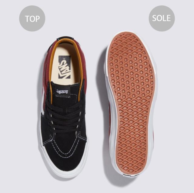 VANS バンズ スニーカー SK8-Mid REISSUE 83 LX BLACK RUSSET VN000CQQCLD スケートミッド リーシュ 83 LX