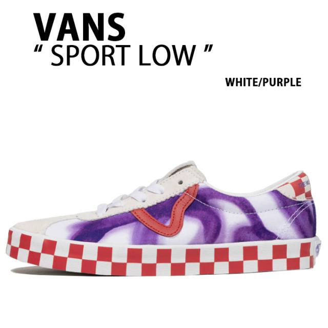 VANS バンズ スニーカーSPORT LOW WHITE PURPLE VN000D09WHP スポーツ ロウ ホワイト パープル