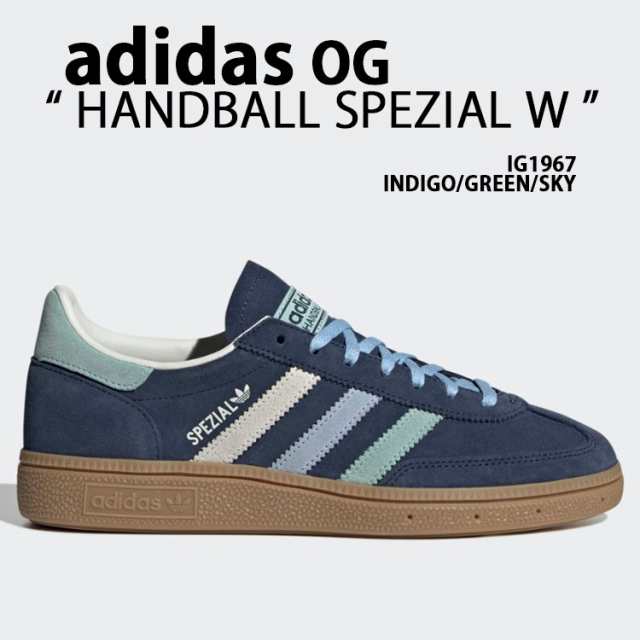 adidas Originals アディダス スニーカー HANDBALL SPEZIAL W IG1967 INDIGO GREEN SKY ハンドボール スペツィアル テラス系 ガムソール