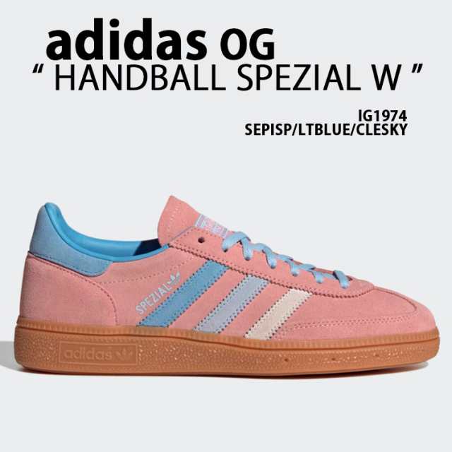 adidas Originals アディダス スニーカー HANDBALL SPEZIAL W IG1974 PINK BLUE SKY ハンドボール スエード テラス系 ニュアンスカラー