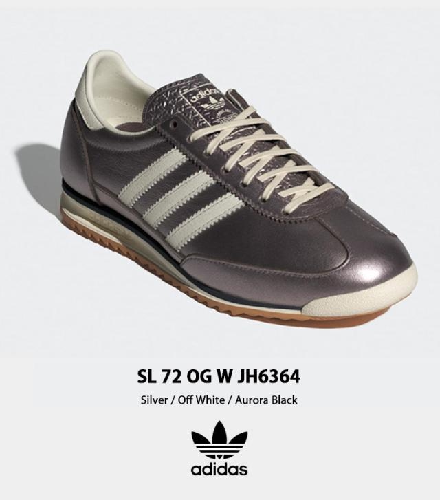 adidas originals アディダス スニーカー SL 72 OG W JH6364 SILVER WHITE BLACK シューズ_1