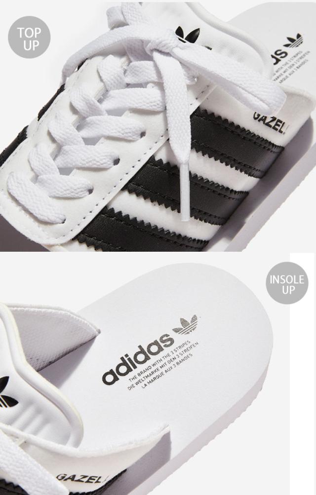 adidas originals アディダス サンダル GAZELLE BEACH W ガゼル ビーチ スライドサンダル WHITE JQ7420 BLACK JQ7421 シャワーサンダル_4