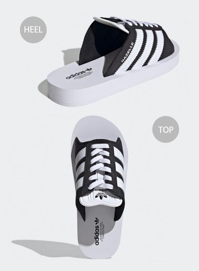 adidas originals アディダス サンダル GAZELLE BEACH W ガゼル ビーチ スライドサンダル WHITE JQ7420 BLACK JQ7421 シャワーサンダル_7