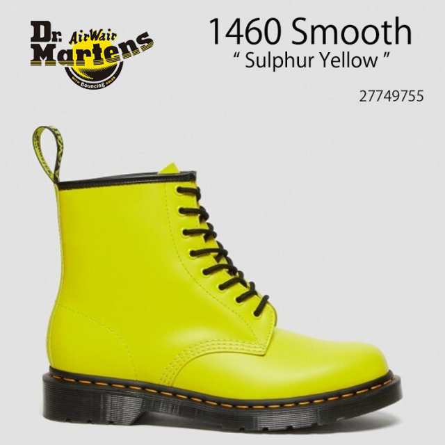 Dr.Martens ドクターマーチン 8ホールブーツ レザーブーツ 1460 Smooth Sulphur Yellow 8EYE BOOTS 27749755 イエロー 黄色