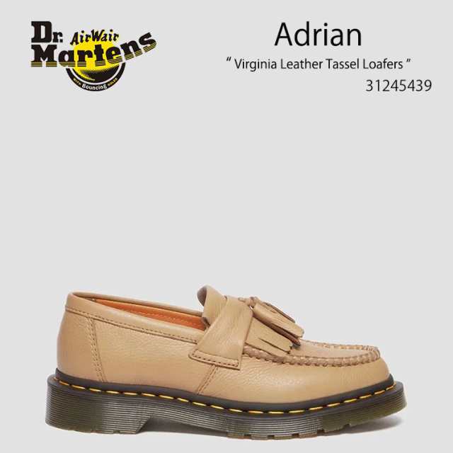 Dr.Martens ドクターマーチン タッセル ローファーシューズ Adrian Virginia Leather Tassel Loafers 31245439 Savannah Tan