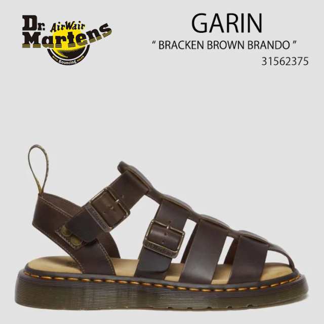 Dr.Martens ドクターマーチン サンダル グラディエーター サンダル GARIN BRACKEN BROWN BRANDO 31562375 コンフォートサンダル レザー