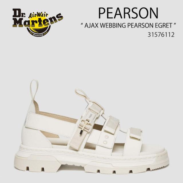 Dr.Martens ドクターマーチン サンダル ストラップサンダル PEARSON WEBBING SANDALS EGRET 31576112 ペアソン クリーム