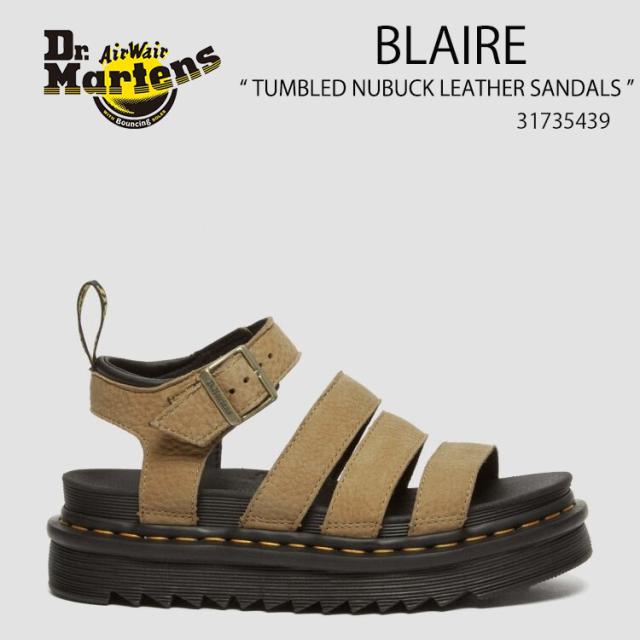 Dr.Martens ドクターマーチン サンダル ストラップサンダル BLAIRE TUMBLED NUBUCK LEATHER SANDALS 31735439 Savannah Tan