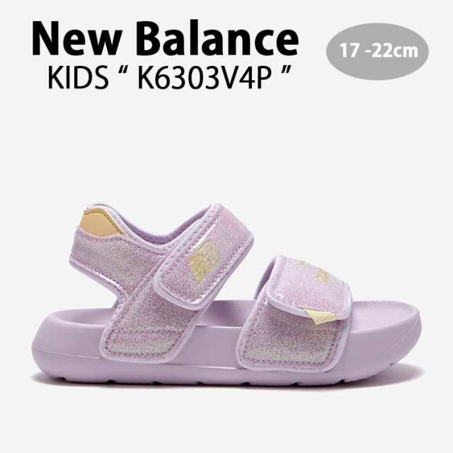 New Balance ニューバランス キッズ サンダル NewBalance 6303 VIOLET キッズシューズ パープル ベルクロ K6303V4P ジュニア用 子供用