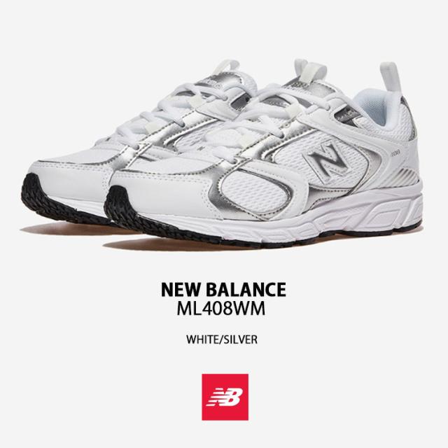 New Balance ニューバランス スニーカー NEWBALANCE ML408 ML408WM WHITE SILVER シューズ ホワイト シルバー メンズ レディース