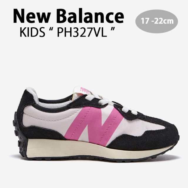 New Balance ニューバランス キッズ スニーカー NewBalance 327 PINK キッズシューズ ピンク ブラック PH327VL ジュニア用 子供用