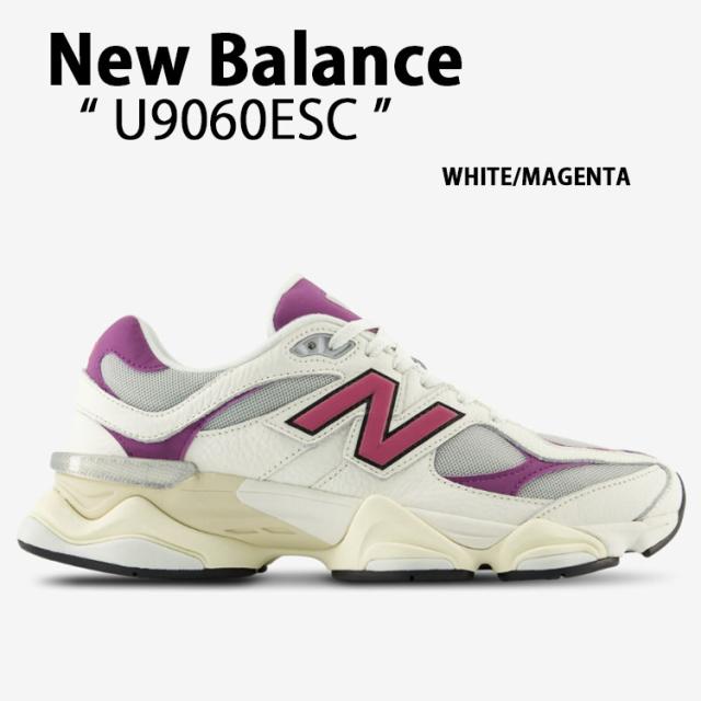 New Balance ニューバランス レディース スニーカー U9060ESC WHITE MAGENTA 90/60 ホワイト マゼンタ ニュアンスカラー くすみカラー