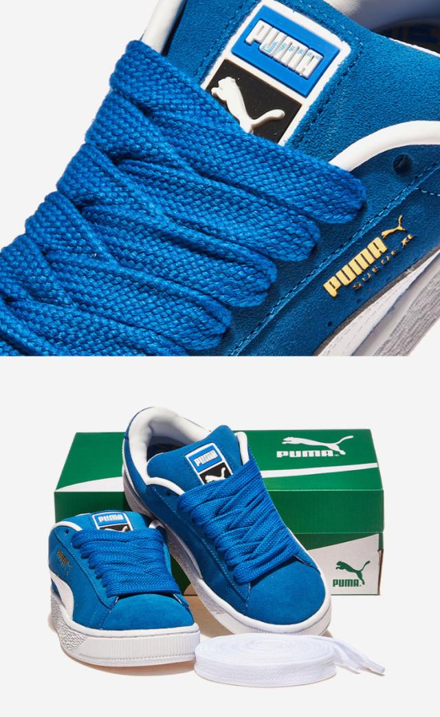 PUMA プーマ スニーカー SUEDE XL TEAM  WHITE 395205-01 スエードXL チームロイヤル ホワイト ブルー シューズ メンズ レディース 男性用 女性用 PUMA プーマ スニーカー SUEDE XL TEAM ROYAL WHITE 395205-01