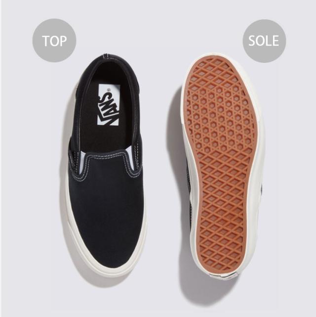 VANS バンズ スニーカー SLIP-ON REISSUE 98 LX SATIN JET SET