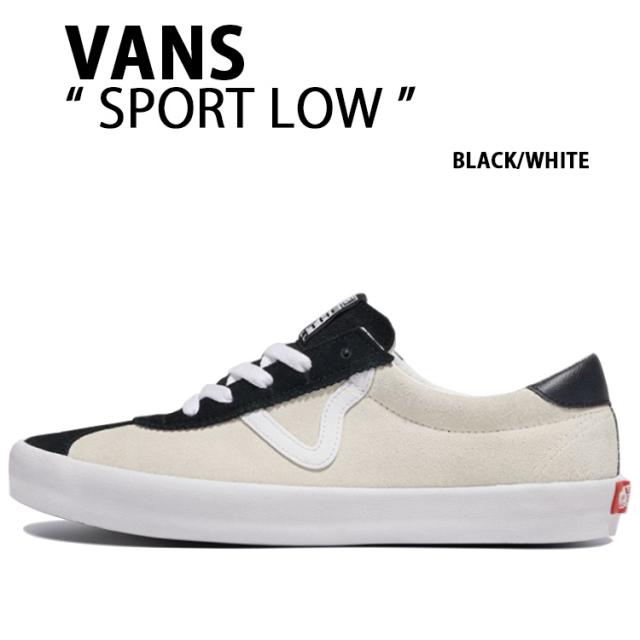 VANS バンズ スニーカーSPORT LOW SUEDE BLACK WHITE VN000D09Y28 スポーツ ロウ スウェード