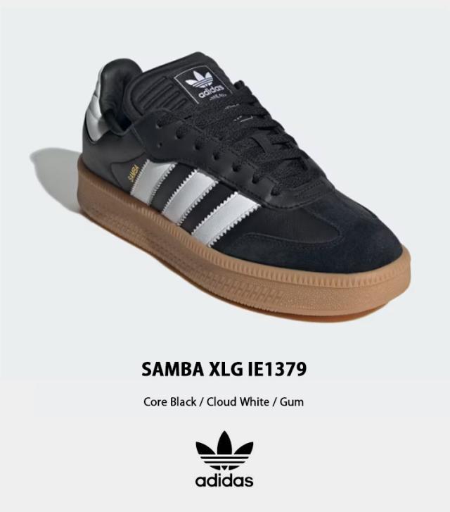 adidas originals アディダス スニーカー SAMBA XLG IE1379 サンバ エクストララージ BLACK WHITE GUM_1