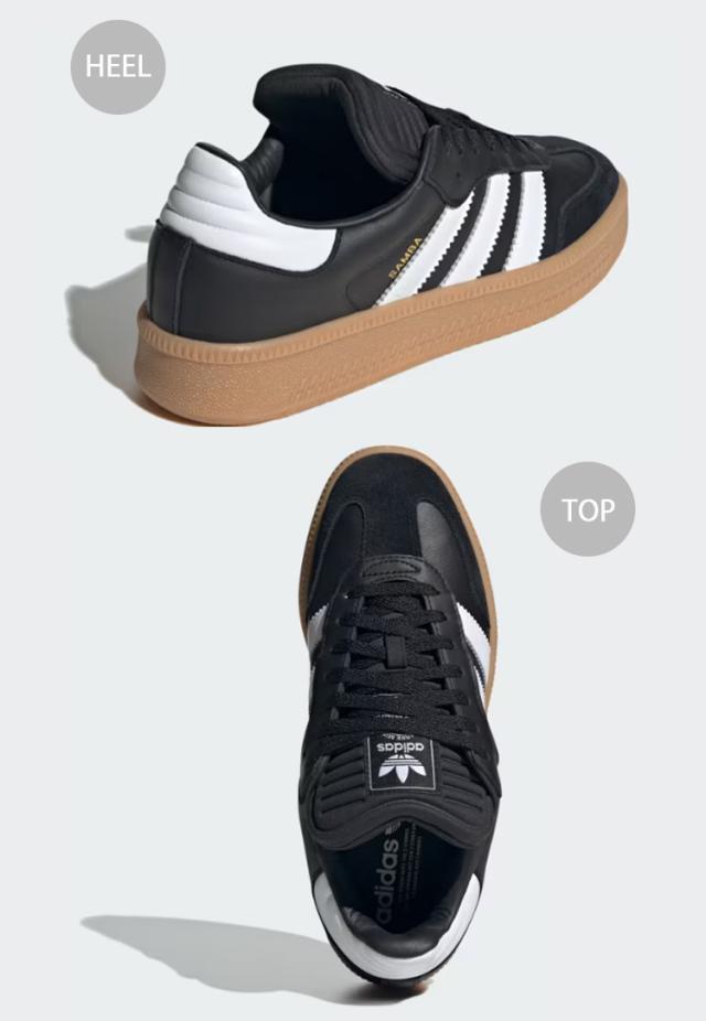 adidas originals アディダス スニーカー SAMBA XLG IE1379 サンバ エクストララージ BLACK WHITE GUM_3