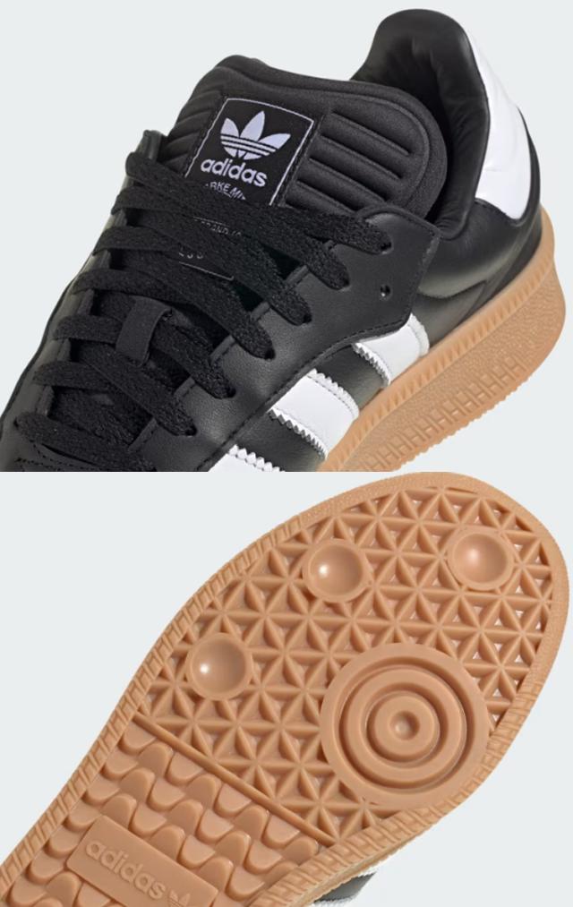 adidas originals アディダス スニーカー SAMBA XLG IE1379 サンバ エクストララージ BLACK WHITE GUM_4
