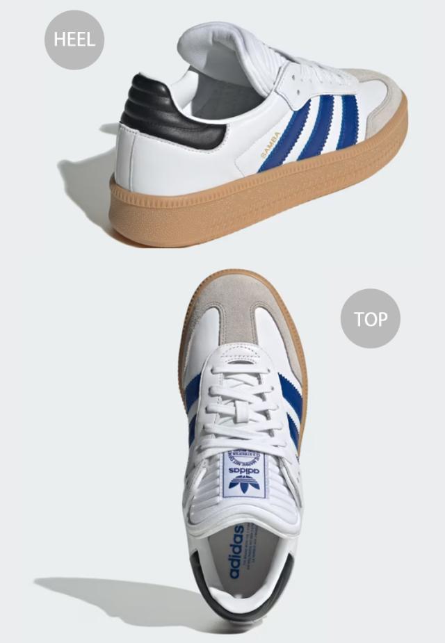 adidas originals アディダス スニーカー SAMBA XLG IE9182 サンバ エクストララージ WHITE BLUE PANTONE_3