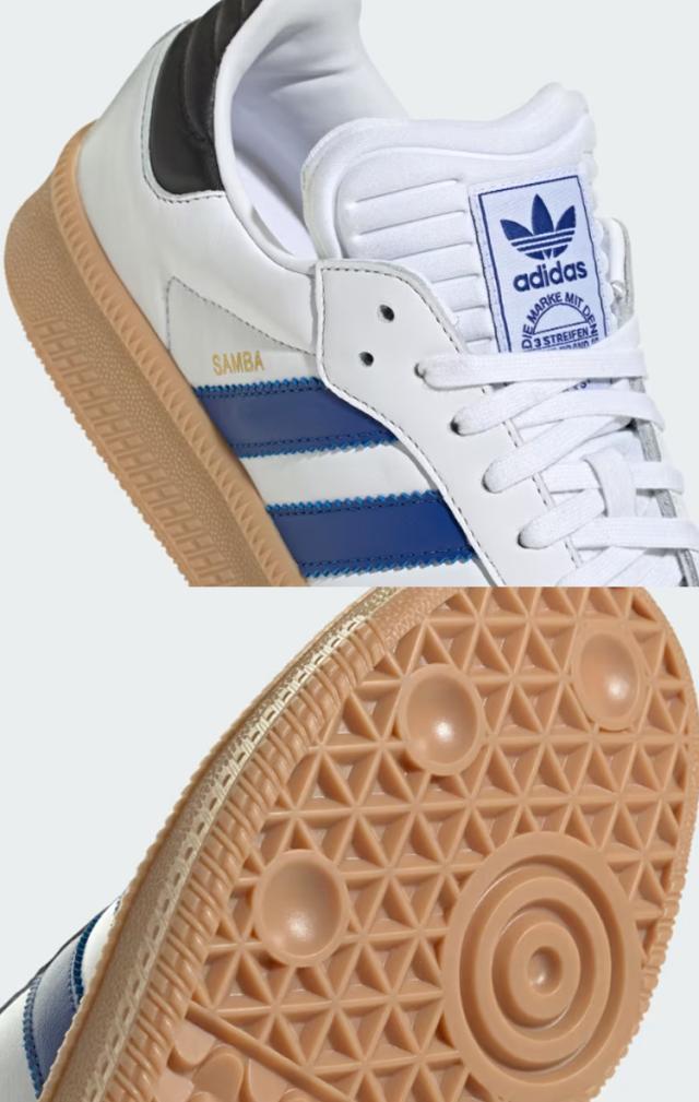 adidas originals アディダス スニーカー SAMBA XLG IE9182 サンバ エクストララージ WHITE BLUE PANTONE_4