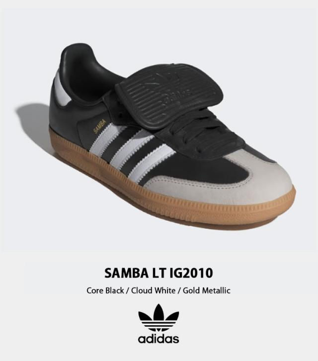 adidas originals アディダス スニーカー SAMBA LT IG2010 サンバ ロングタン BLACK WHITE シューズ 本革_1