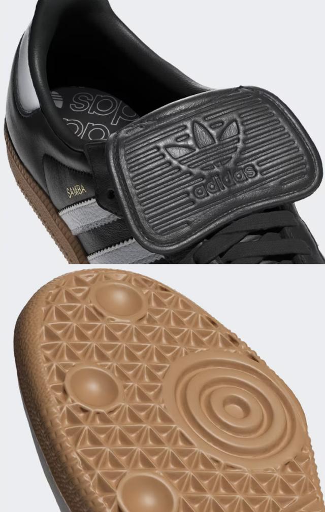 adidas originals アディダス スニーカー SAMBA LT IG2010 サンバ ロングタン BLACK WHITE シューズ 本革_4
