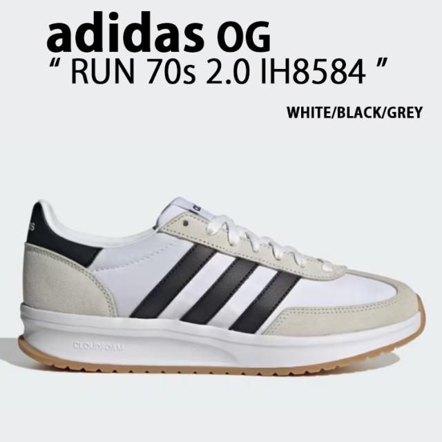 adidas originals アディダス スニーカーRUN 70s 2.0 IH8584 WHITE BLACK GREY シューズ