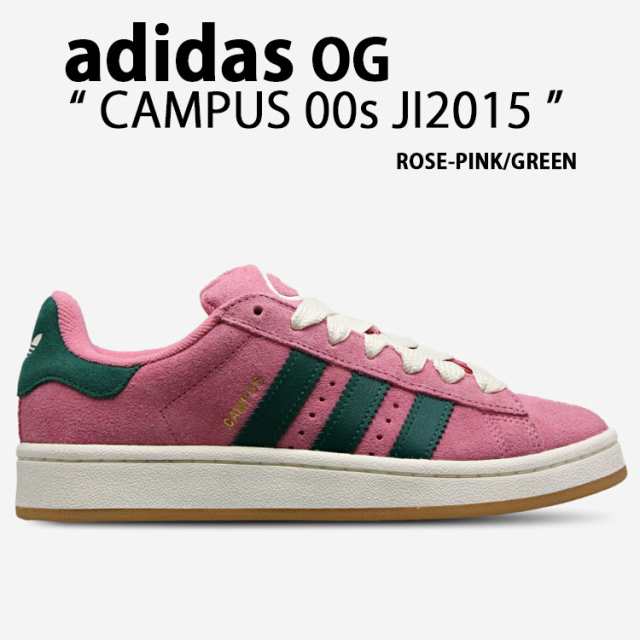 adidas Originals アディダス CAMPUS 00S JI2015 ROSE PINK GREEN キャンパス00S シューズ スエード ローズトーン ピンク