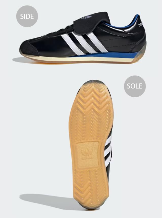 adidas Originals アディダス オリジナルス スニーカー COUNTRY OG JR2599 BLACK WHITE BLUE カントリー_2