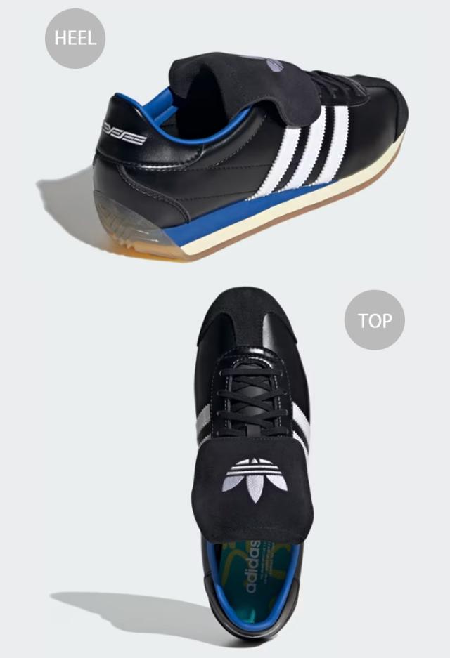 adidas Originals アディダス オリジナルス スニーカー COUNTRY OG JR2599 BLACK WHITE BLUE カントリー_3