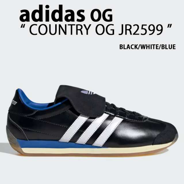 adidas Originals アディダス オリジナルス スニーカー COUNTRY OG JR2599 BLACK WHITE BLUE カントリー