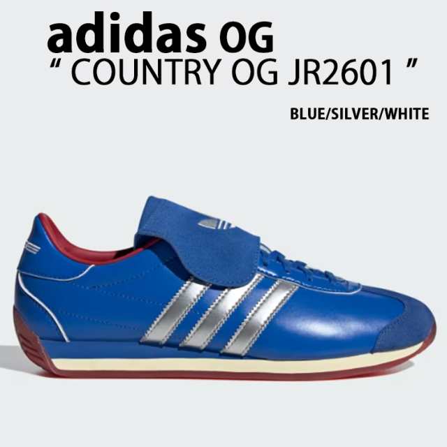 adidas Originals アディダス オリジナルス スニーカー COUNTRY OG JR2601 BLUE SILVER WHITE カントリー