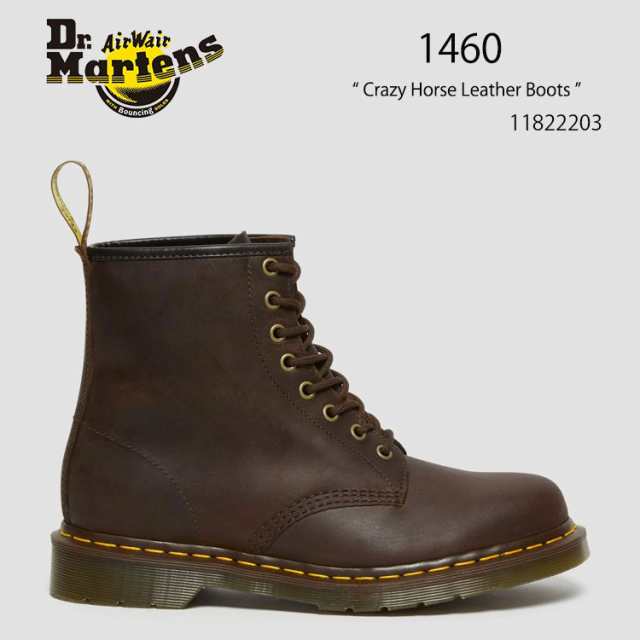 Dr.Martens ドクターマーチン 1460 Crazy Horse Leather Boots 11822203 Dark Brown ダークブラウン