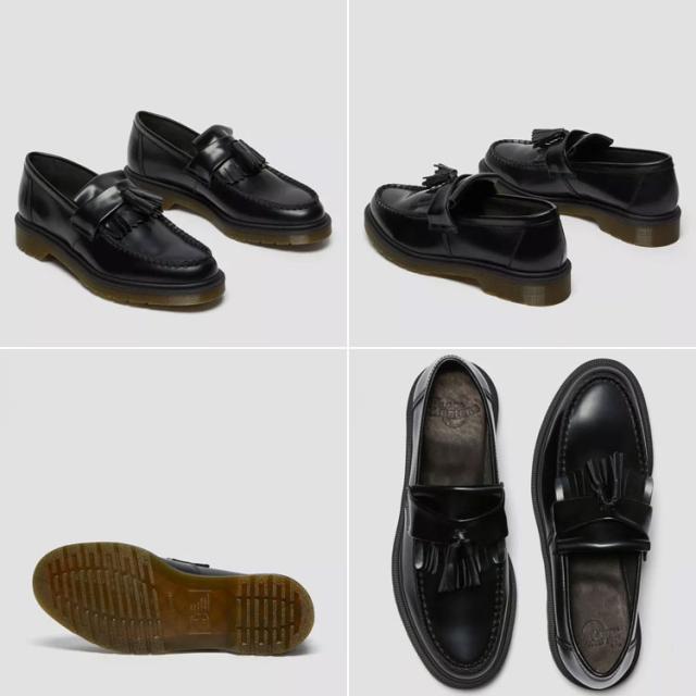 Dr.Martens ドクターマーチン タッセル ローファーシューズ Adrian Smooth Leather Tassel Loafers 14573001 Black Polished Smooth_2