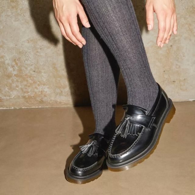 Dr.Martens ドクターマーチン タッセル ローファーシューズ Adrian Smooth Leather Tassel Loafers 14573001 Black Polished Smooth_4
