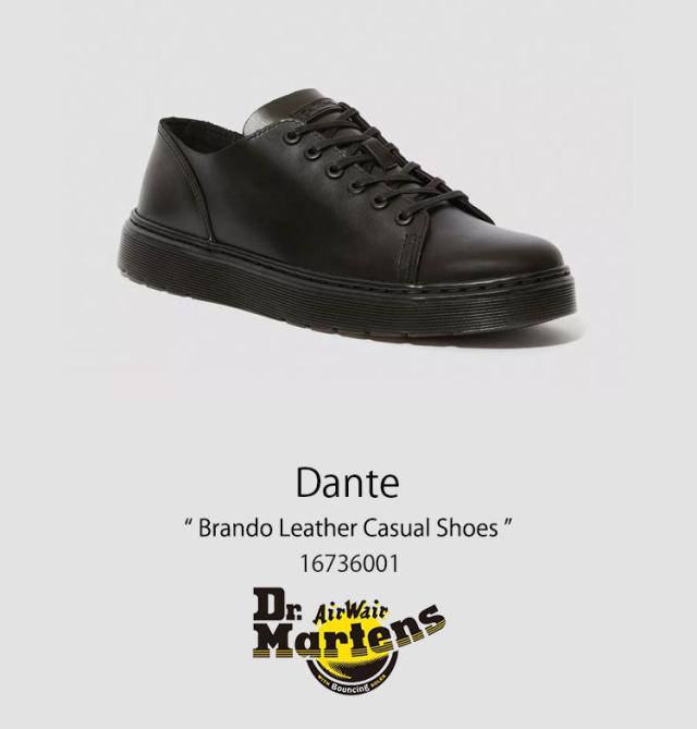 Dr.Martens ドクターマーチン スニーカー Dante Brando Leather Casual Shoes Black 16736001 シューズ ダンテ レザー_1