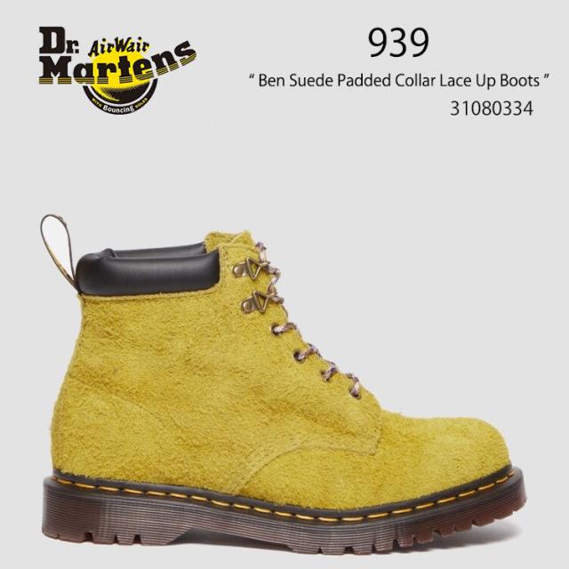 Dr.Martens ドクターマーチン 5ホールシューズ 939 Ben Suede Padded Collar Lace Up Boots 31080334 MOSS GREEN