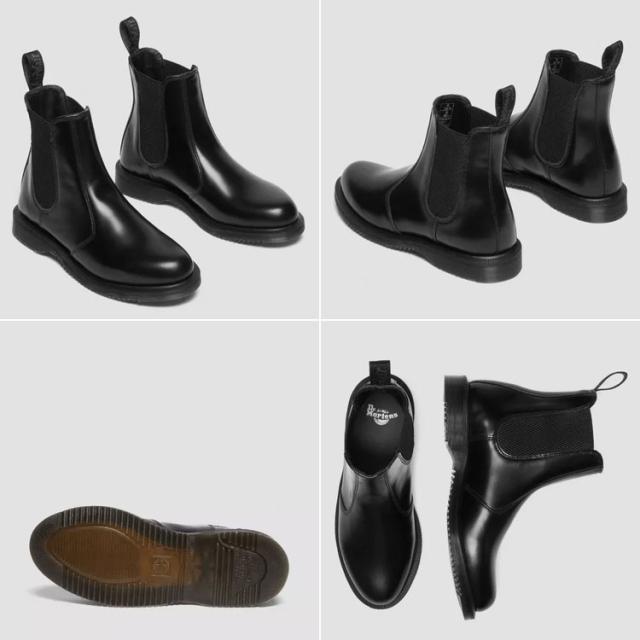 Dr.Martens ドクターマーチン チェルシー ブーツ Flora Smooth Chelsea Boots Black Polished Smooth 32217001_2