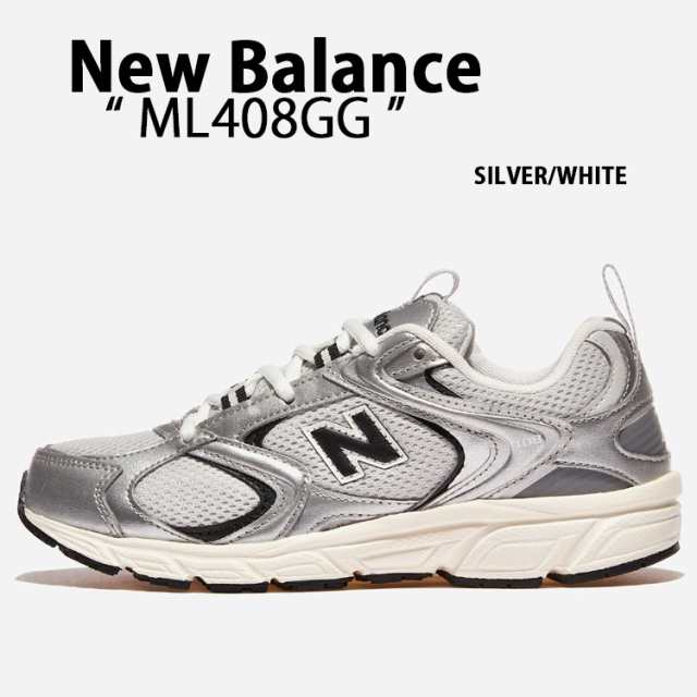 New Balance ニューバランス スニーカー ML408GG SILVER WHITE シューズ シルバー ホワイト ダッドシューズ メッシュ