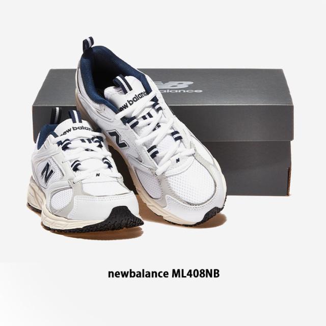 New Balance ニューバランス スニーカー ML408NB WHITE NAVY