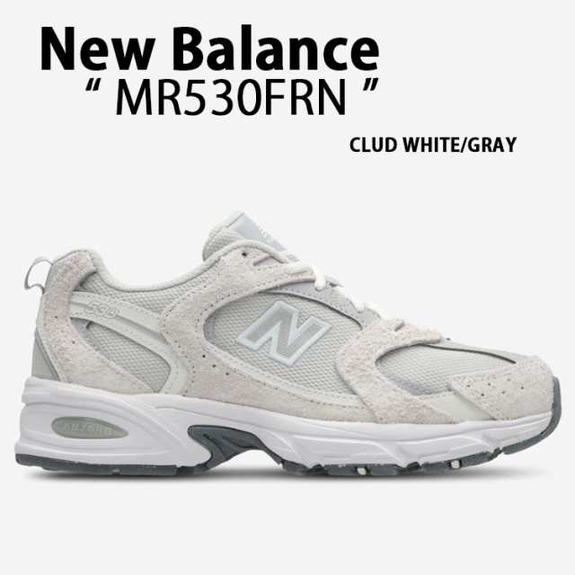 New Balance ニューバランス レディース スニーカー MR530 WHITE GRAY MR530FRN シューズ スエード メッシュ レトロ ニュアンスカラー