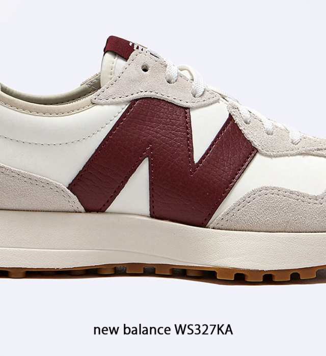 New Balance ニューバランス レディース スニーカー WS327KA IVORY BURGUNDY BEIGE シューズ スエードアッパー スウェード 