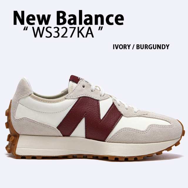 New Balance ニューバランス レディース スニーカー WS327KA IVORY BURGUNDY BEIGE シューズ スエードアッパー スウェード