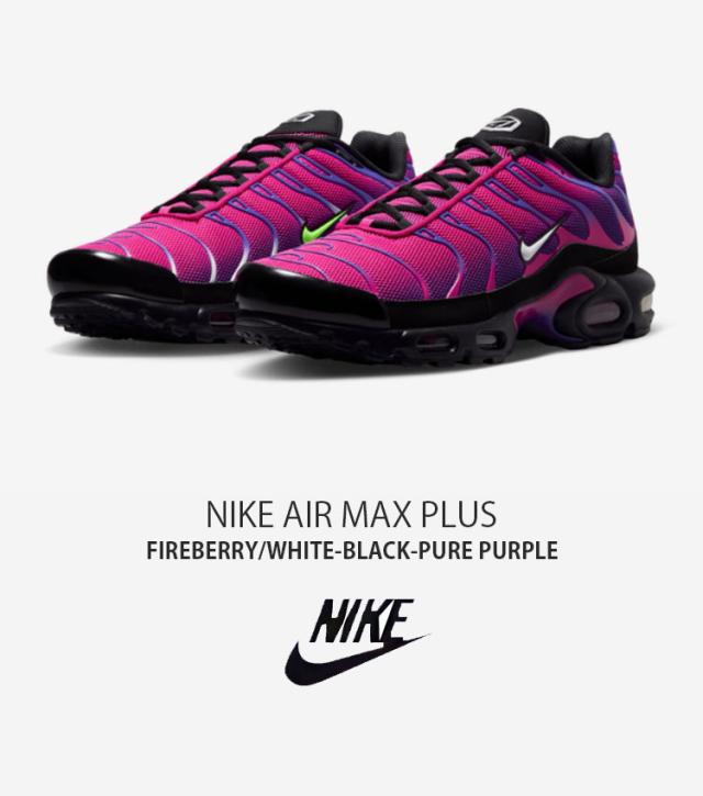 NIKE ナイキ スニーカー AIR MAX PLUS エア マックス プラス 604133-610 ローカット ピンク パープル ホワイト ブラック メンズ 男性用_1